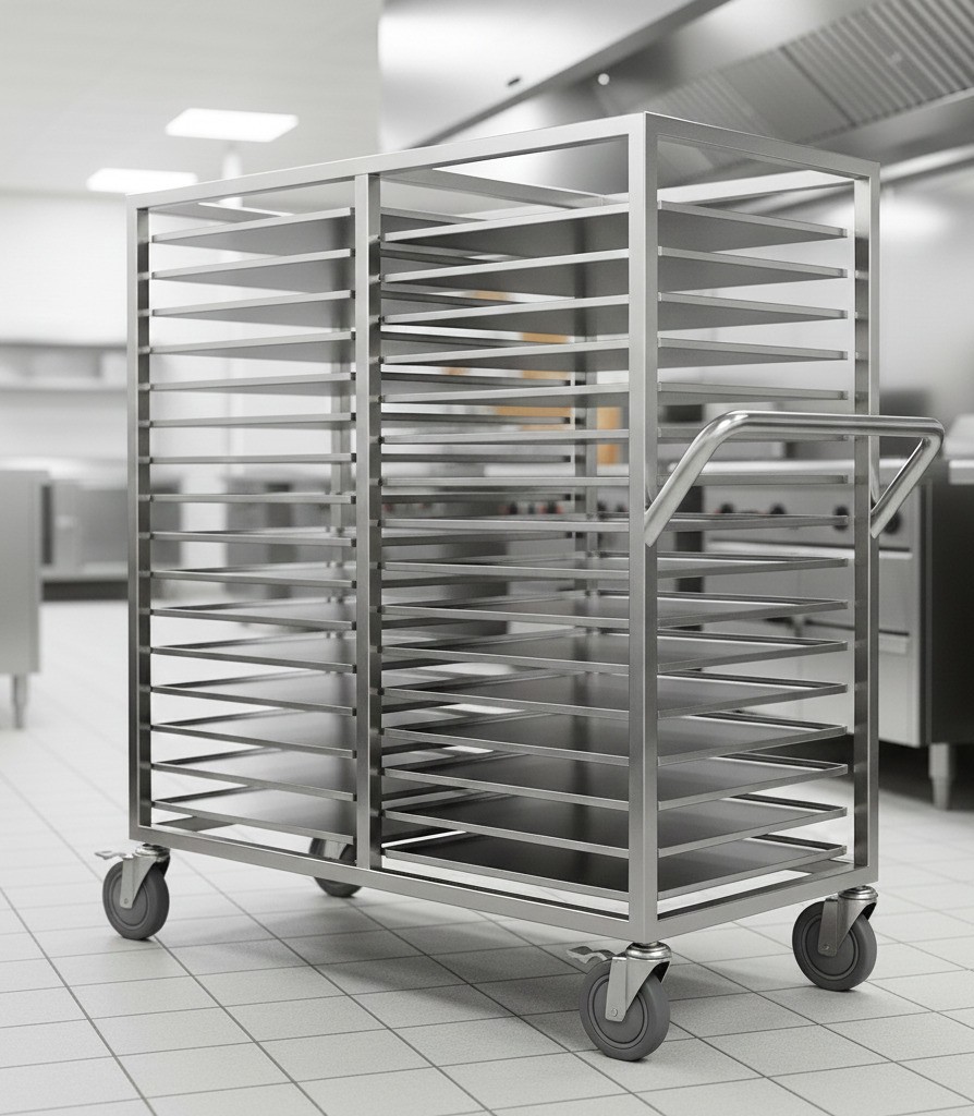 Profesyonel Açık Büfe Servis Ünitesi Detayı - AISI 304 Paslanmaz Çelik