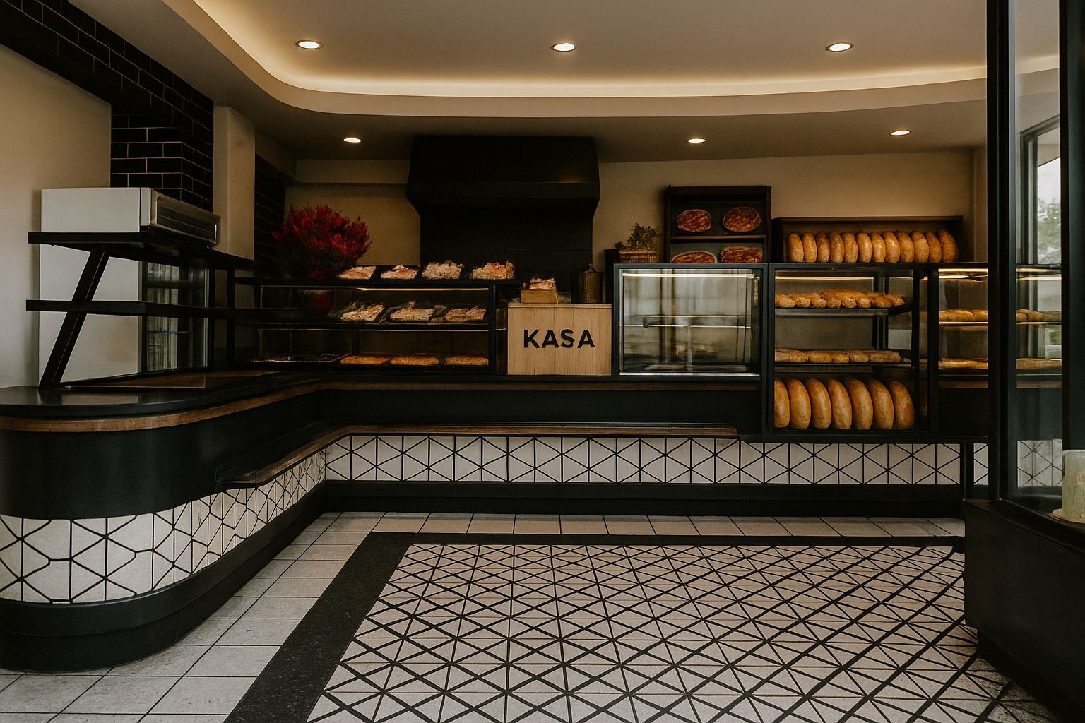 Cam Vitrinli Ekmek ve Unlu Mamul Dolabı - Havalandırmalı Sistem